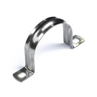 Скоба металлическая двухлапковая СМД(INOX) d60-63 мм (10шт/100шт уп/кор) Промрукав