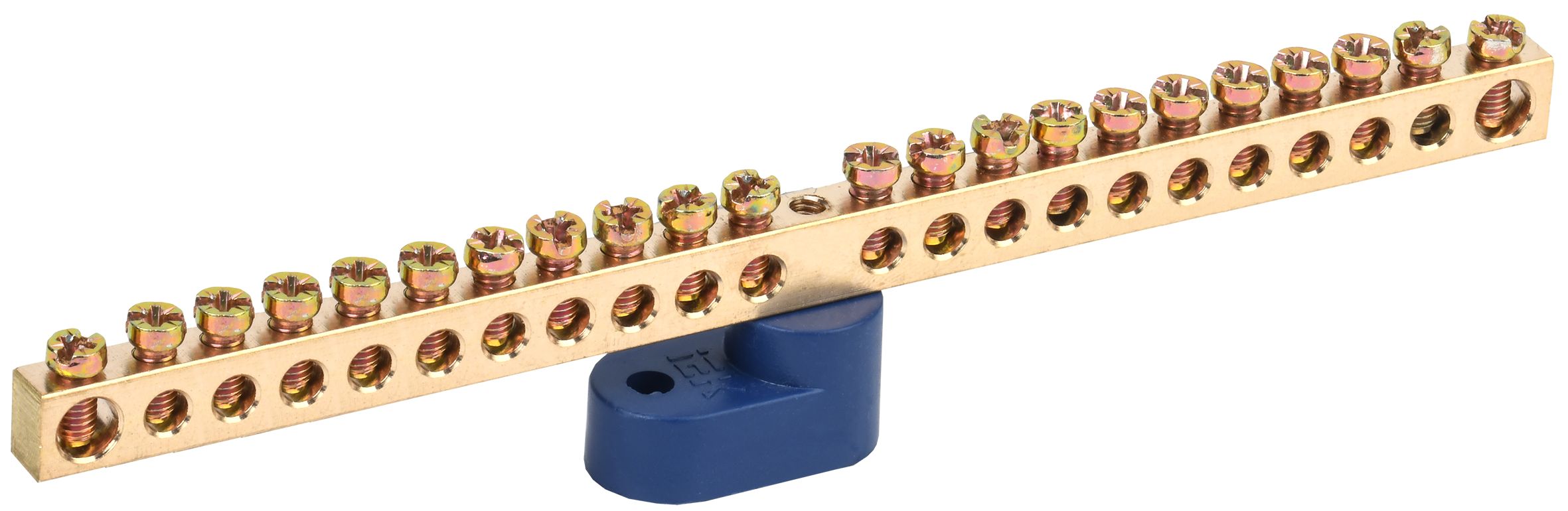 Шина N "ноль" на одном угловом изоляторе ШНИ-6х9-22-У1-С IEK