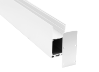 Накладной/подвесной алюминиевый профиль,32,2х71,5х3000. Цвет: Белый матовый, RAL9003,серия:DN8HF