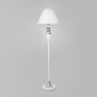 Напольный светильник с тканевым абажуром 009 белый