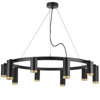 LR02037587540 Люстра RULLO 10х50W GU10 ЧЕРНЫЙ (571020+214437-5+214487-5+203440-10)