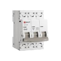 Автоматический выключатель 3P 40А (D) 6кА ВА 47-63N EKF PROxima