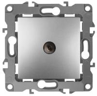 12-3101-03 ЭРА Розетка TV одиночная, IP20, Эра12, алюминий (10/100/3200)