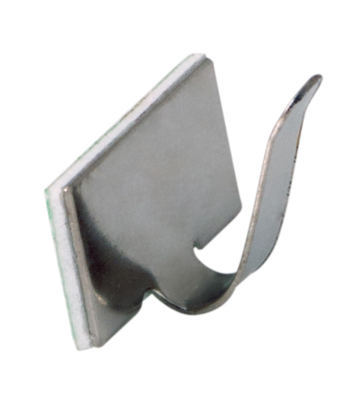 Площадки самоклеящиеся металлические с клипсой под шлейф REXANT (ПКШМ) 20x10 мм, упаковка 100 шт.