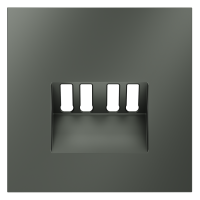 Накладка для розетки акустической 4-местной , S70 (титан)