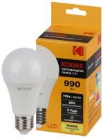 Лампочка светодиодная Kodak LED KODAK A60-11W-830-E27 E27 / Е27 11Вт груша теплый белый свет