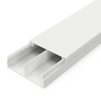 Кабель-канал белый 2-й замок в п/э 30х10 мм с перегородкой (64 м/уп) Промрукав