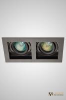 Встраиваемый двойной точечный светильник AM Group AM166 COFFEE