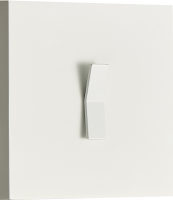 Переключатель на 1 тумблер, клавиша Angle, 10AX 250V, белый, серия N96