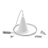 Комплект подвесов для трековых шинопроводов Gauss, 1шт, цвет белый 1/50