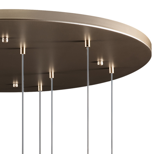 813093 Люстра GLOBO 9х40W E14 champagne gold/white