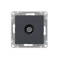 Механизм розетки TV, проходная, графит Эпика EKF