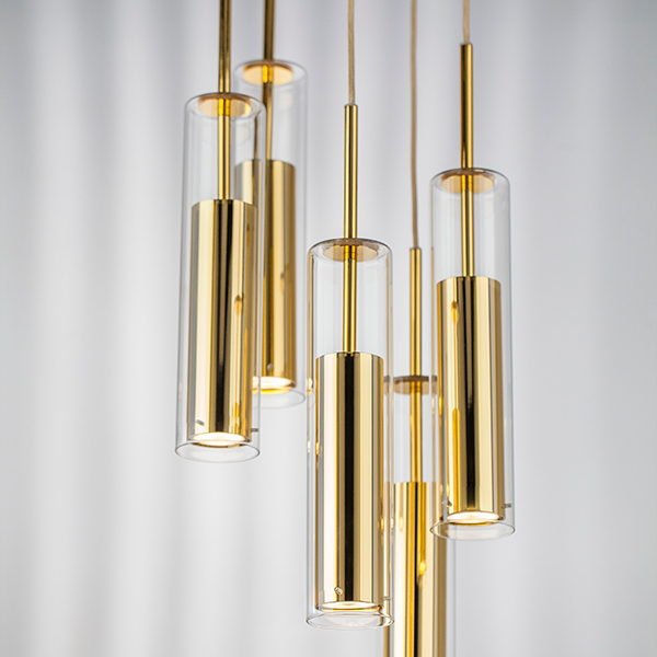 756052 Люстра CILINO 5х40W GU10 GOLD