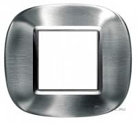 BT Axolute Фактурная сталь Alessi Рамка 2 мод эллипс