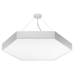 SPO-121-W-40K-038  Светильник LED ЭРА Geometria SPO-121-W-40K-038 Hexagon 38Вт 4000K 4000Лм IP40 600*80 белый подвесной драйвер внутри