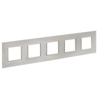 SKANDY Рамка 5-местная SK-F25Sh стекло шампань IEK