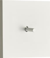 Переключатель на 1 тумблер, цилиндр, 10AX 250V, белый, серия N96