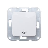 DEA Выключатель (переключатель) 1кл перекрест. с/у 10А мех. белый KRANZ