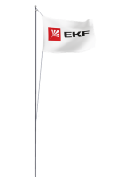 Мачта молниеприемная секционная активная алюминиевая c флагом ММСАС-Ф-6 L=6м EKF