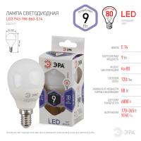 Лампочка светодиодная ЭРА STD LED P45-9W-860-E14 E14 / Е14 9Вт шар холодный дневной свет
