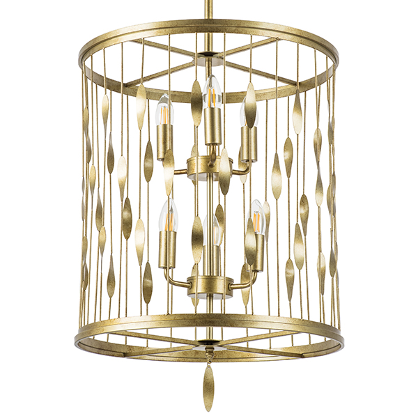 725163 Люстра FIRENZE 6х40W E14 ЗОЛОТО