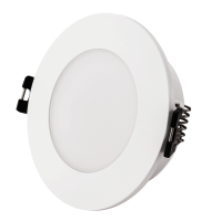 Светильник встраиваемый, под лампу GU10, D90xH31мм, IP65 лицевой сторны, белый