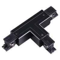 135057 PORT NT19 137 черный Соединитель "T" левый внешний с токопроводом для трехфазного шинопровода