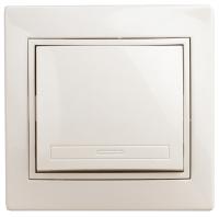 1-101-02 Intro Выключатель, 10А-250В, IP20, СУ, Plano, сл.кость (10/200/2400)