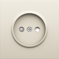 Накладка для розетки без заземления, со шторками 16A 250 В~, слоновая кость, серия S08