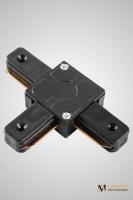 Трековый однофазный T-образный соединитель AM Group AM174 BK