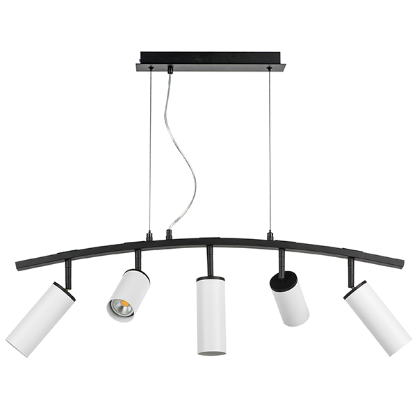 LR735362863 Люстра RULLO 5х50W GU10 ЧЕРНЫЙ/БЕЛЫЙ (571735+214436-2+214486-3)