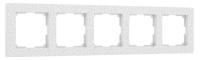 W0052401/ Рамка на 5 постов Hammer (белый)