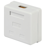 Компьютерная розетка ЭРА RJ-45 категория 5е неэкранированная 2-порта упаковка 30 шт
