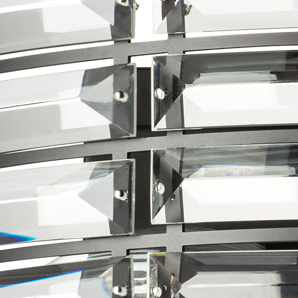 746618 Бра AMERIGO 2х40W E14 УМБРА ПРОЗРАЧНЫЙ