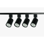 TR70-SET4-GU10-BK  Комплект однофазной трековой системы ЭРА TR70-GU10-SET-4-1 BK под лампу GU10 черный
