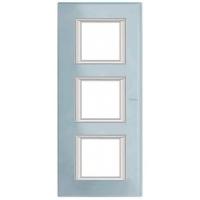 BT Axolute Голубое стекло Рамка 2+2+2 мод прямоугольная (надпись вертикально)