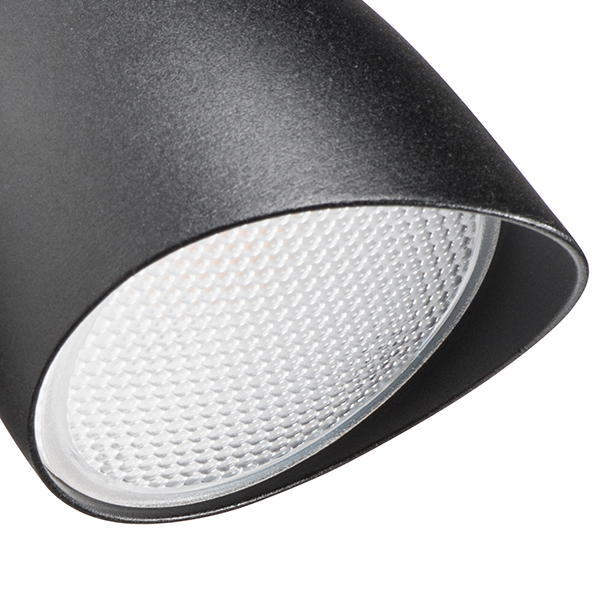 374347 Светильник DIVA LED 10W 450LM 60G ЧЕРНЫЙ 4000K IP54