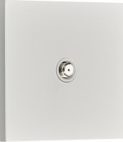 Спутниковая розетка SAT 1 Вых.: 950-2400 МГц, (F-разъём), белый, серия N96