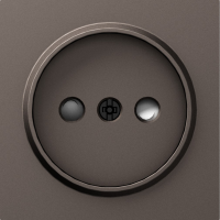 Накладка для розетки без заземления, со шторками 16A 250 В~, мокко, серия A07