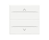 BT Axolute White Axial Выключатель жалюзийный кнопочный 10А  2 мод