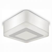 BL221 Светильник Gauss Backlight накладной Квадрат. Акрил  3+3W  LED 4000K  105*105