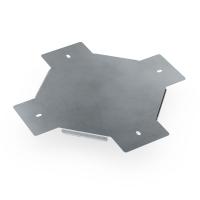 Крышка ответвителя Х-образного Профи INOX (AISI 316) 150 (1,0 мм) Промрукав