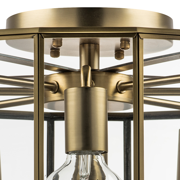 798281 Люстра GENNI 8х40W E27 ЛАТУНЬ/ПРОЗРАЧНЫЙ