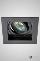 Поворотный встраиваемый точечный светильник AM Group AM165 BK