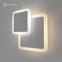 Светодиодный светильник  бра Geometria squera 12W 2S-184х53-WHITE/WHITE-220-IP20_2021