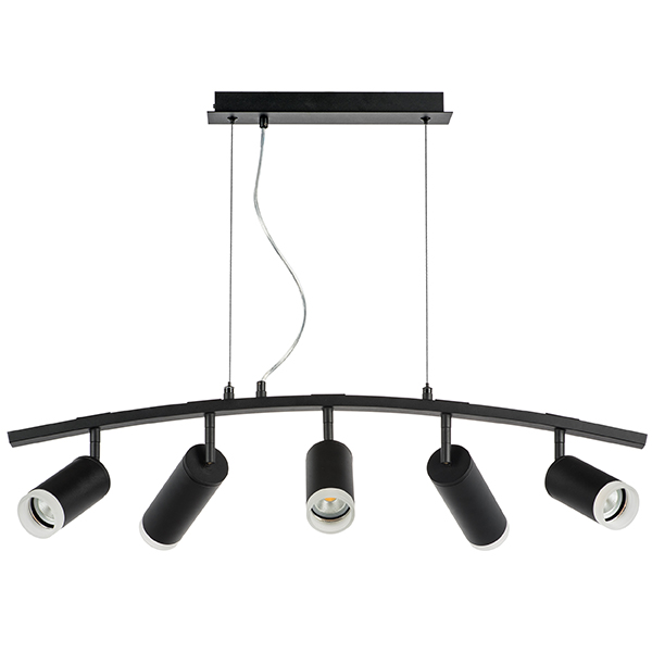 LR7353738720 Люстра RULLO 5х50W GU10 ЧЕРНЫЙ (571735+214437-3+214487-2+202430-5)