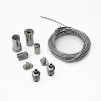 Комплект подвесной для профиля, стальной. Длина троса 3000 мм, 2 шт.