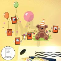 NL81 Наклейка на стену для 5 фоторамок