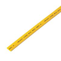 Трубка термоусаживаемая ТУТ нг 8,0/4,0мм, желтая, упаковка 50 шт. по 1м REXANT