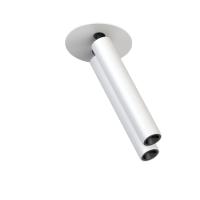 DK2518-WB Поворотный встраиваемый светильник SPACE со светодиодом H138mm d23mm 220V 2*8W 38° 4000К IP20 белый/черный алюминий